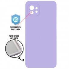 Capa para Xiaomi Mi 11 - Case Silicone Cover Protector Lilás